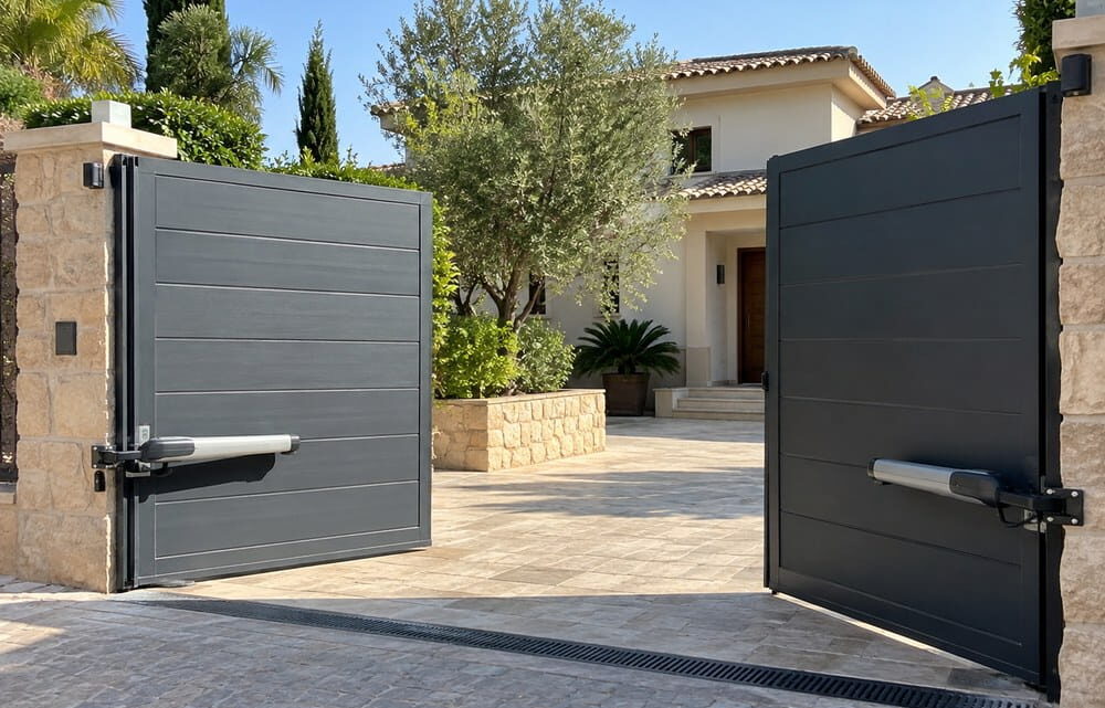 Puertas abatibles automáticas en torrente